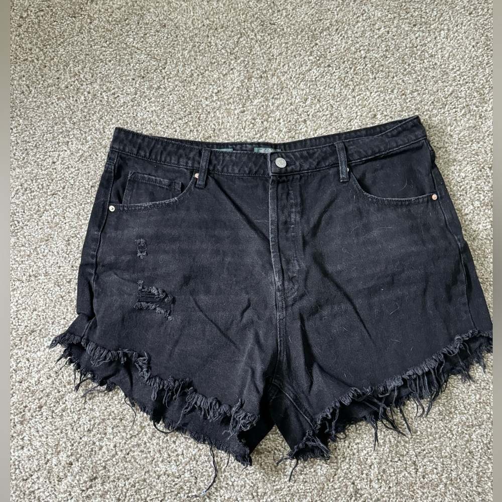 Wild Fable High Waisted Black Cut Off Shorts